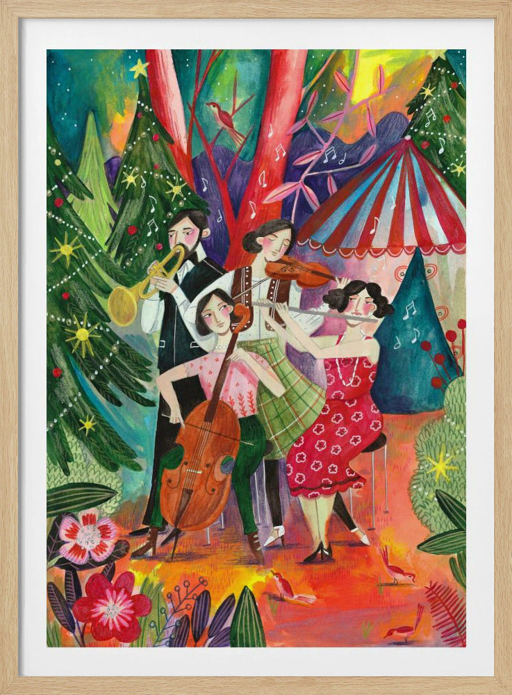 Christmas music in the forest | Poster