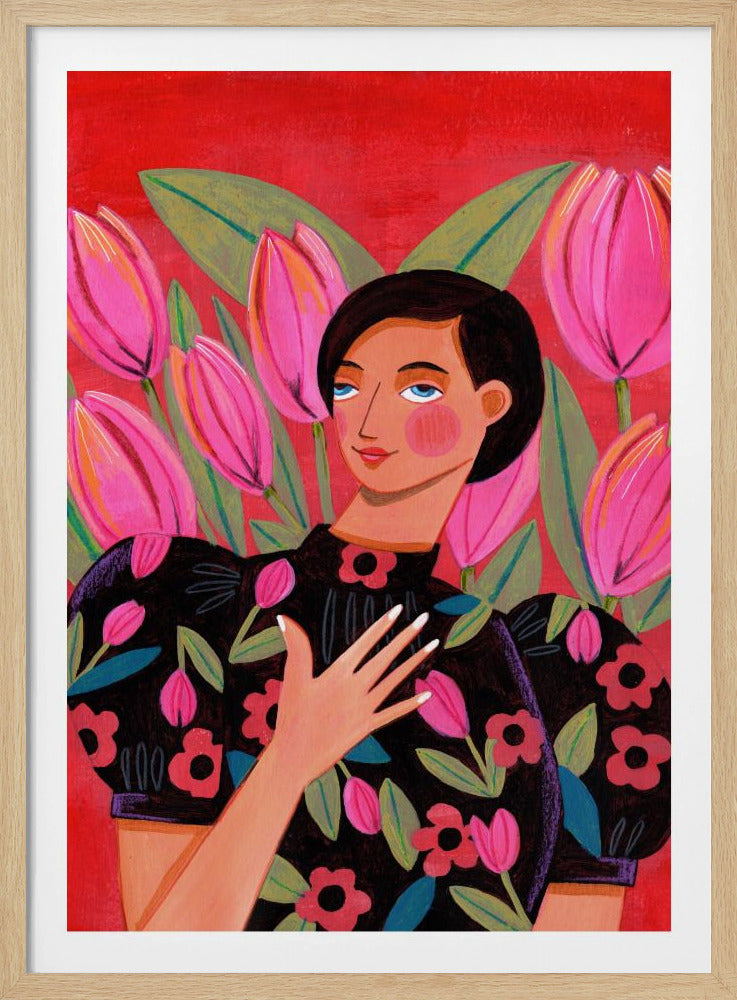 Abstract Modern Woman Portrait | Poster