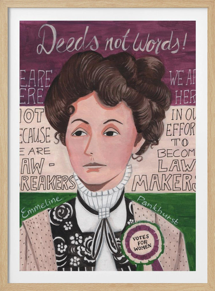 Portrait of a woman, Emmeline Pankhurst | Poster