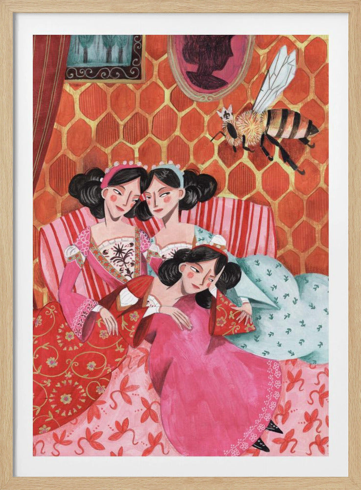 The queen bee and pink princesses | Poster