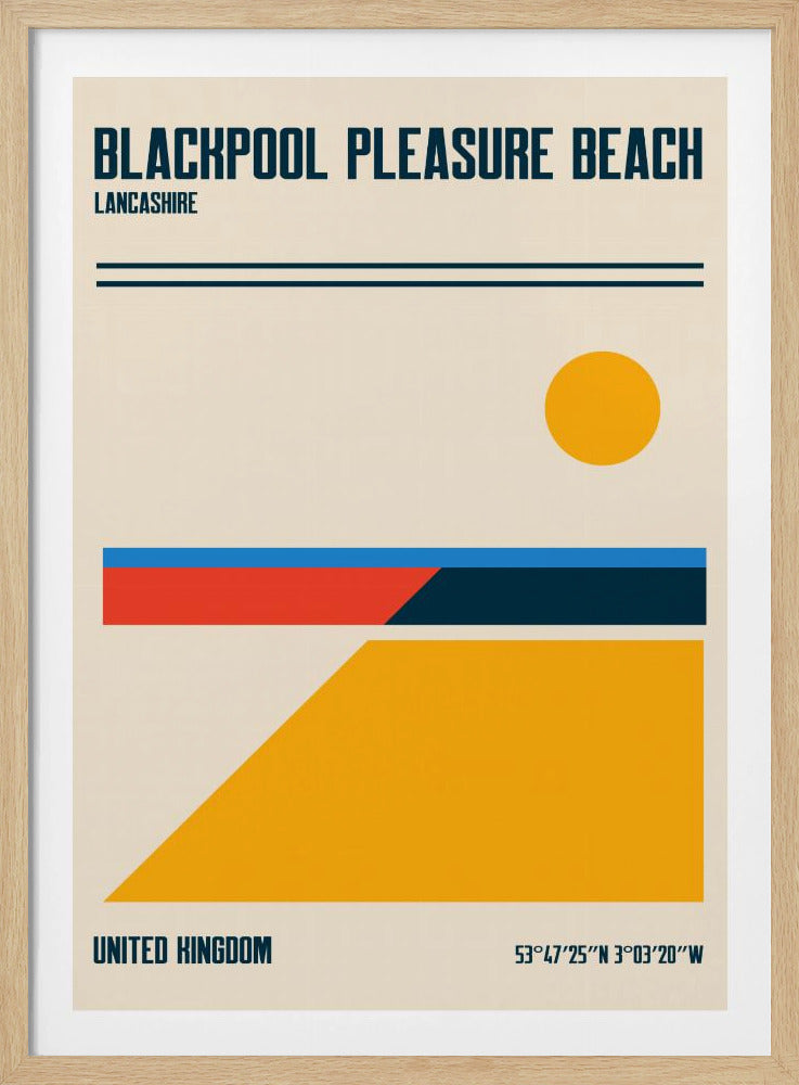 Blackpool Pleasure Beach Travel Poster | Poster