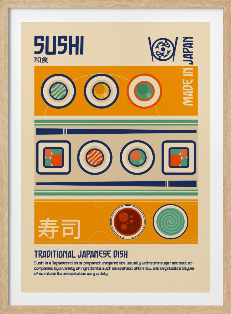 Sushi Japanese Food Print | Poster