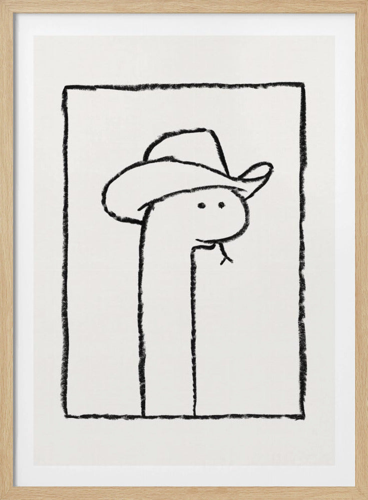 Squiggles the Snake In a Stetson | Poster