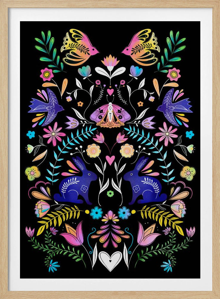 Colorful Folk Art Illustration | Poster