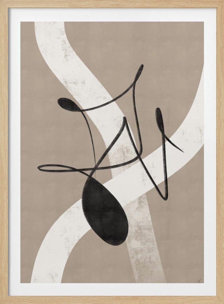 Beige abstract No.2 | Poster