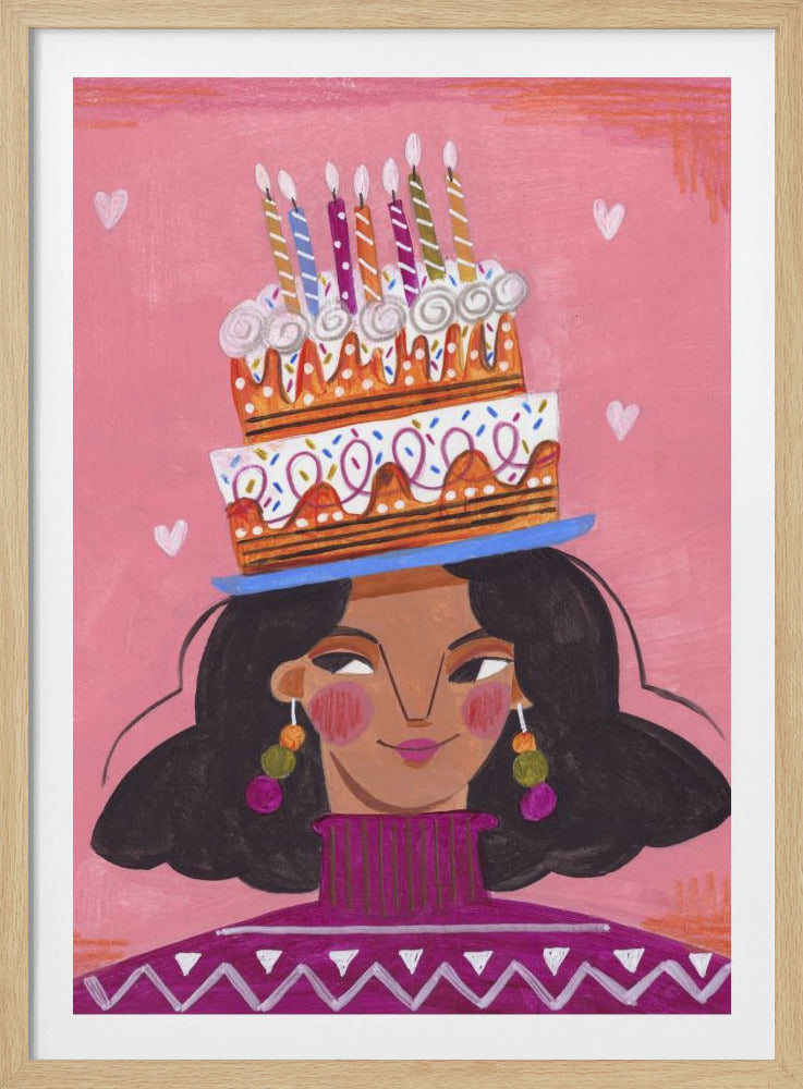 Woman with pie | Poster