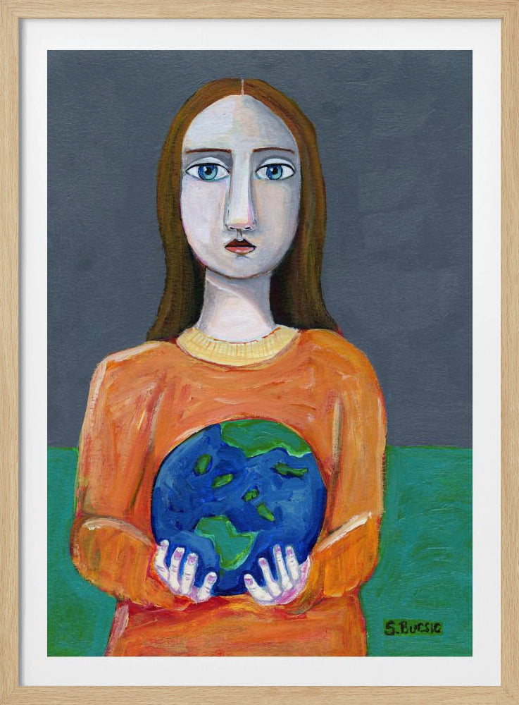 She had the world in her hands | Poster