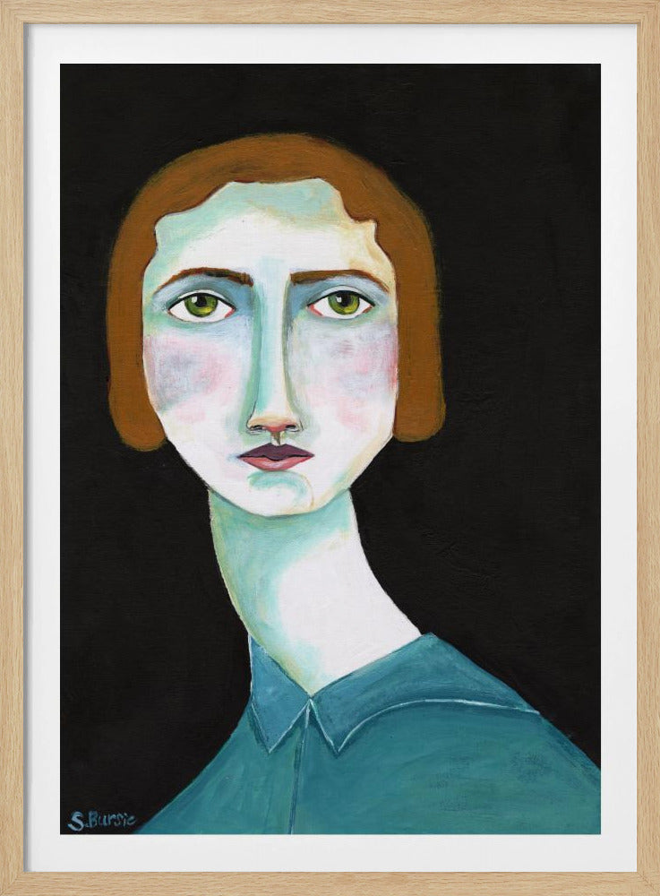 Vintage Lady Looking | Poster