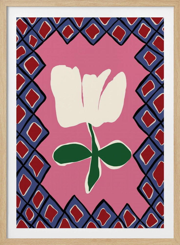 Petal plaid playtime I | Poster