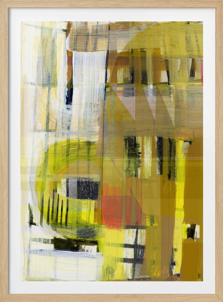 Yellow Ochre Abstract No1 | Poster
