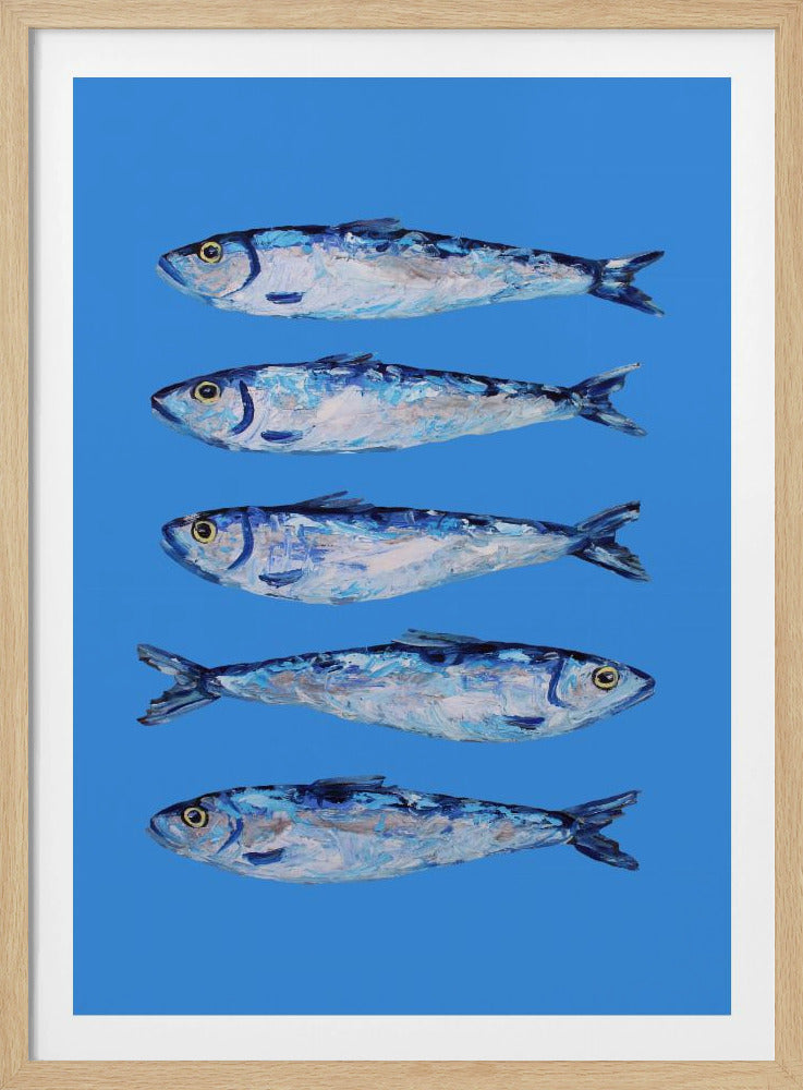 Sardines on Blue | Poster