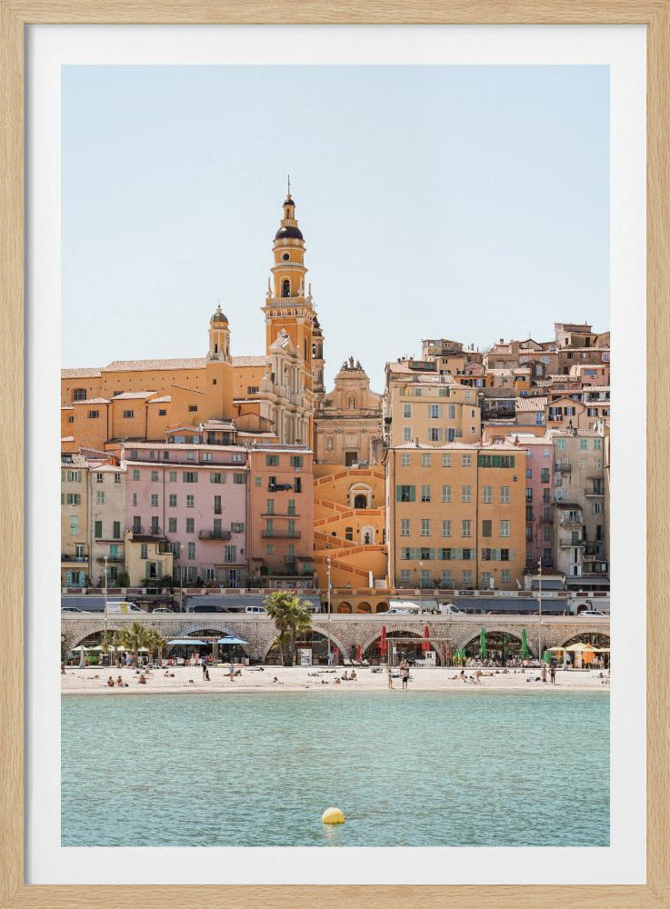 Skyline of Menton | Poster