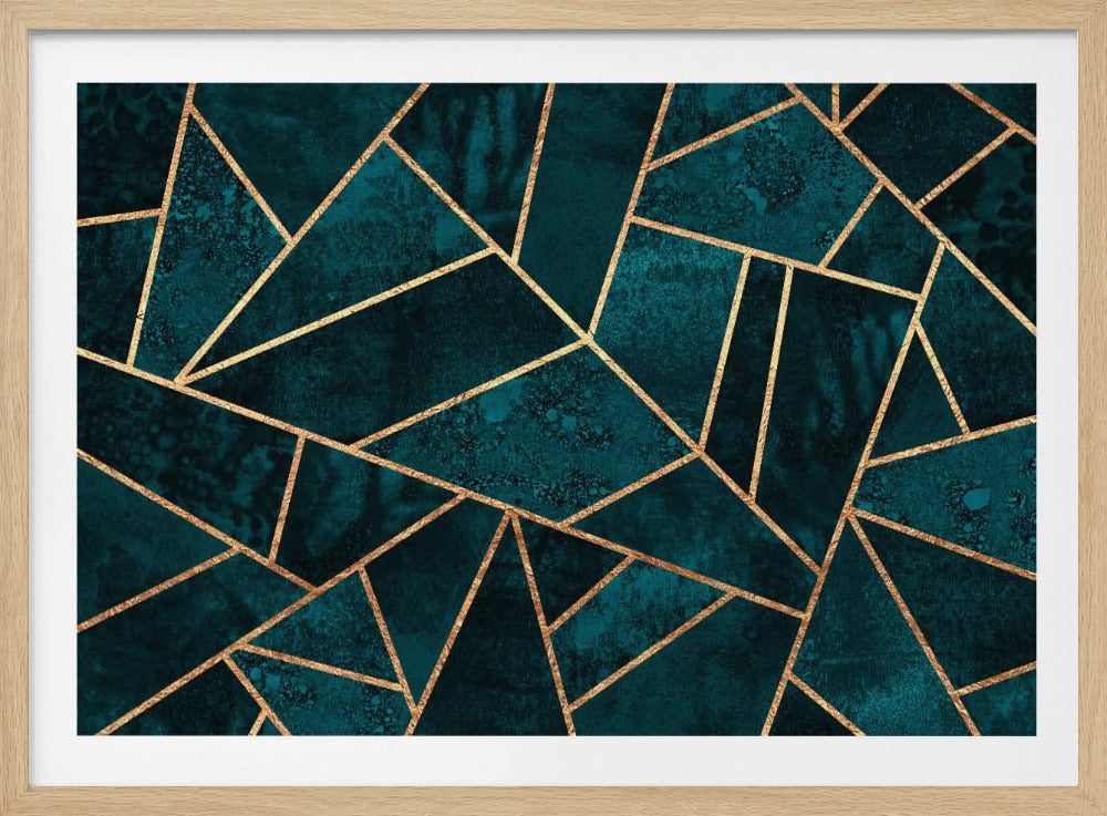 Deep Teal Stone | Poster