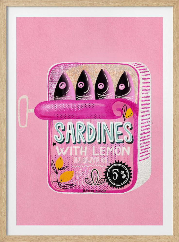 Sardines Tin Can Pink | Poster