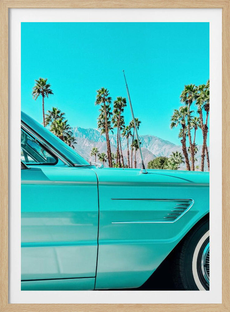 Teal Thunderbird in Palm Springs | Poster