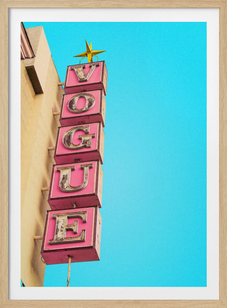Vogue Theatre Sign in Hollywood | Poster