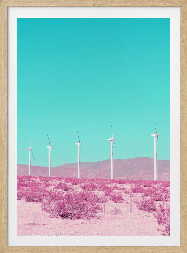 Palm Springs Windmills in the Desert | Poster
