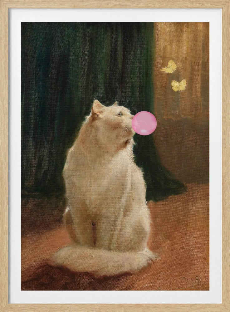 Bubble Gum and Cat | Poster