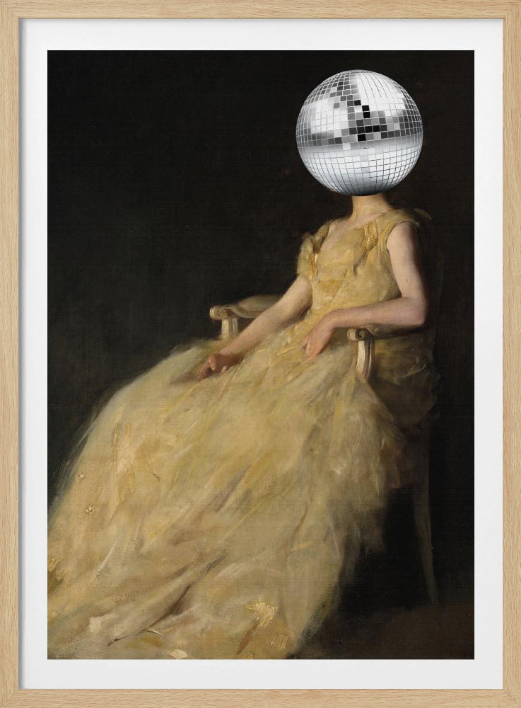 Disco Head Vintage Collage | Poster