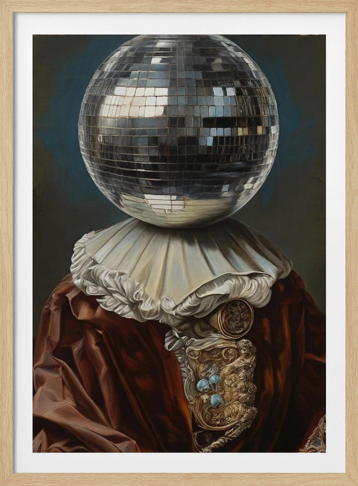 Antique Disco Ball, A Man with Disco head | Poster
