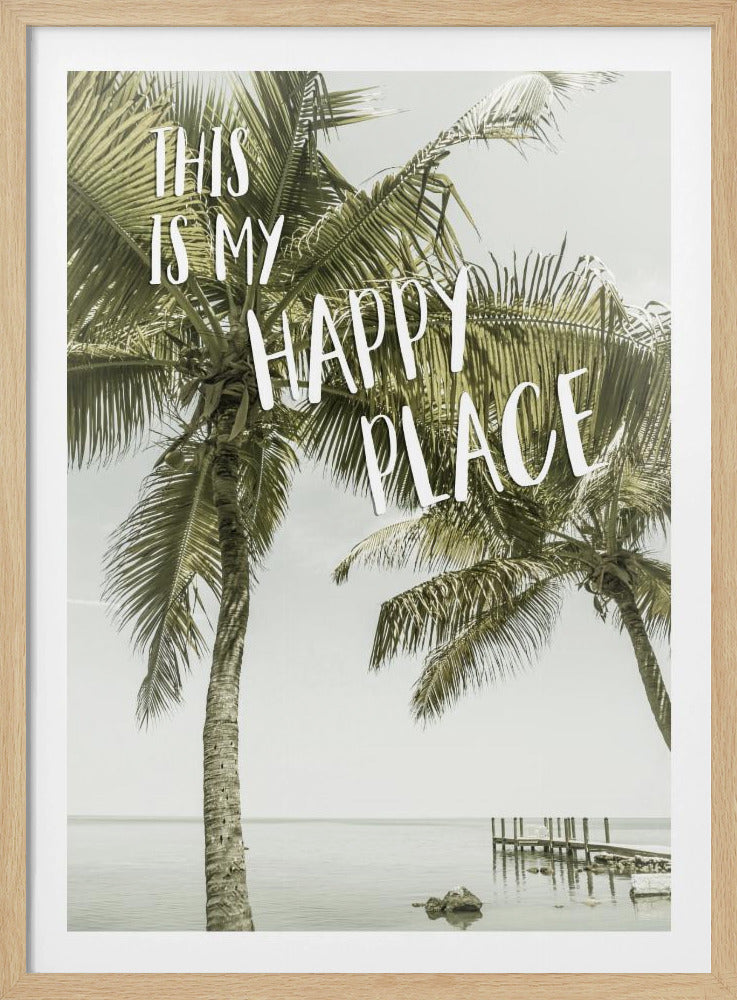 This is my happy place | Oceanview | Poster