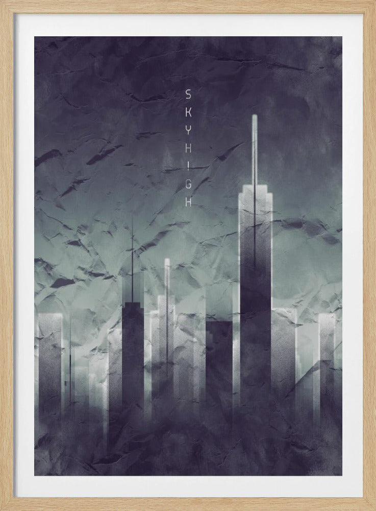 Graphic Art SKYHIGH Vintage Look | Poster