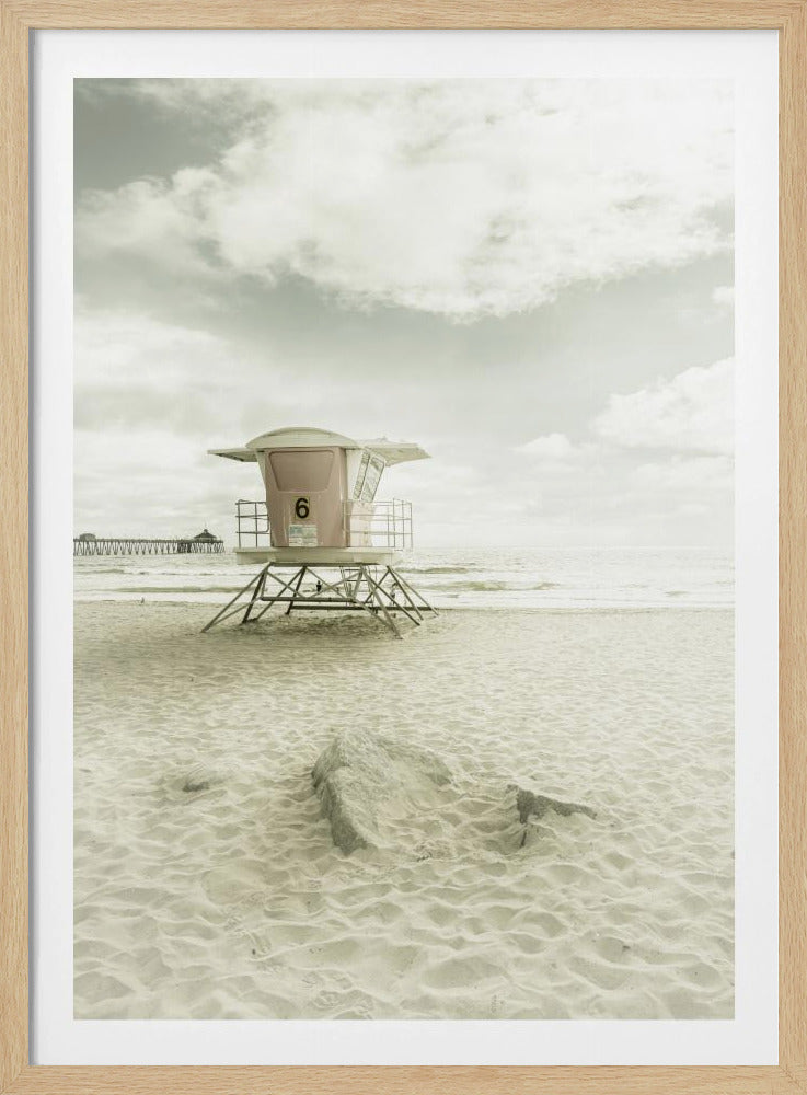 CALIFORNIA Vintage Imperial Beach | Poster
