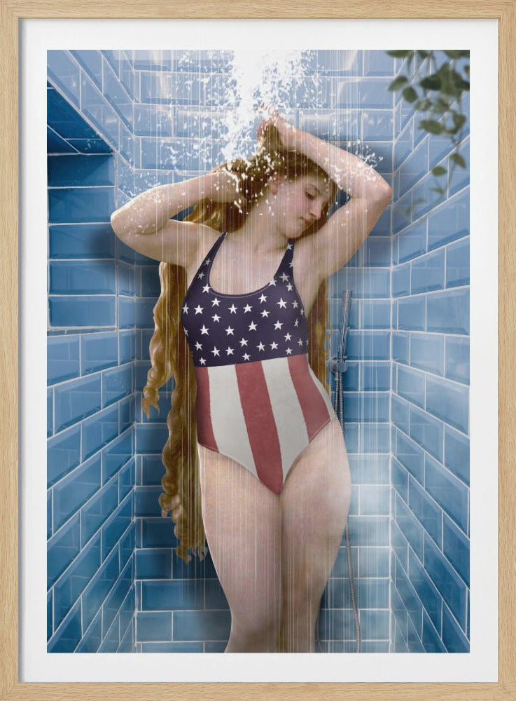 Beauty In Shower | Poster