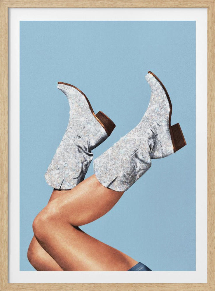 These Boots Glitter Blue II | Poster
