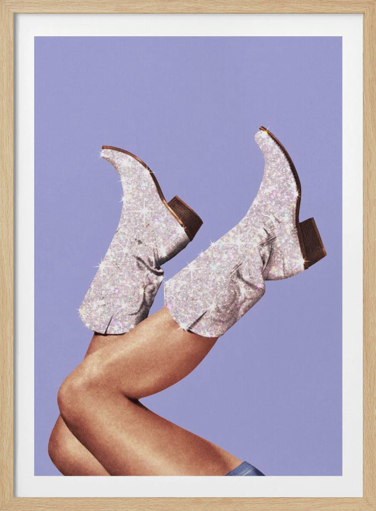 These Boots - Glitter Very Peri Periwinkle | Poster