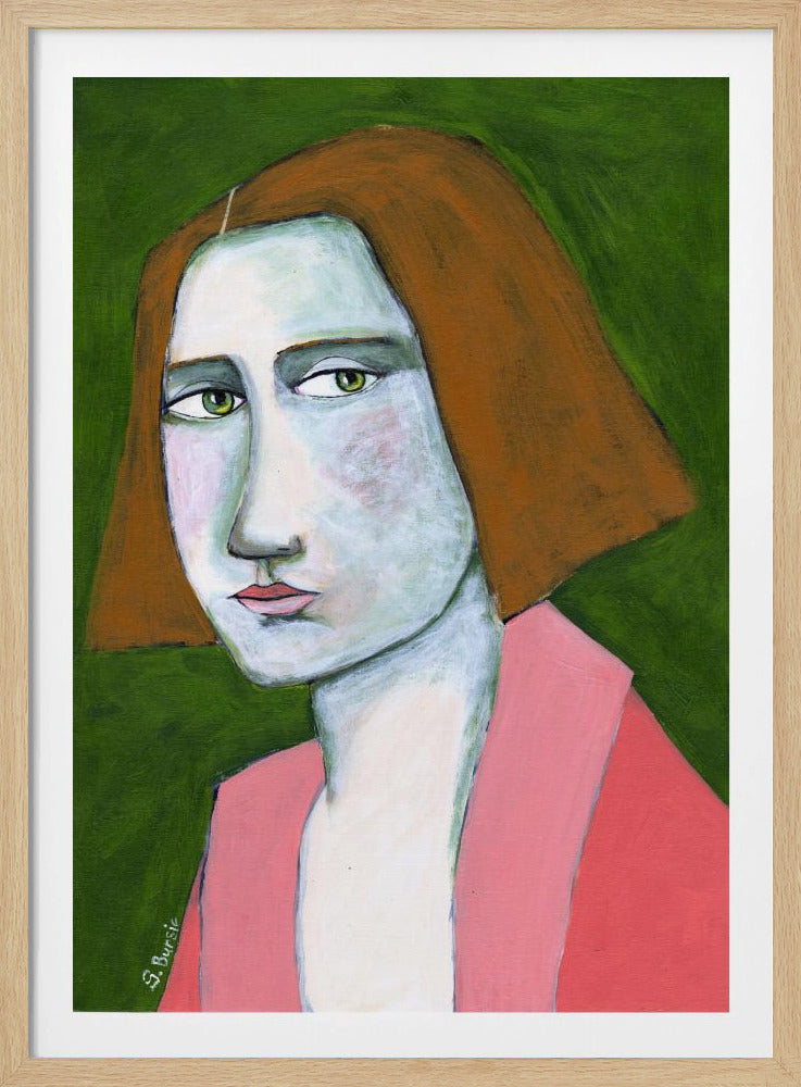 Woman in Pink Jacket | Poster