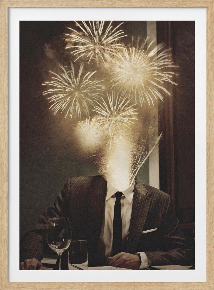 Fireworks Head | Poster