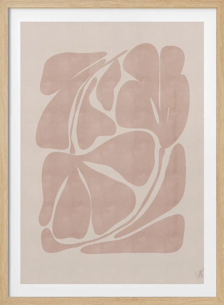 Beige Abstract Shapes | Poster