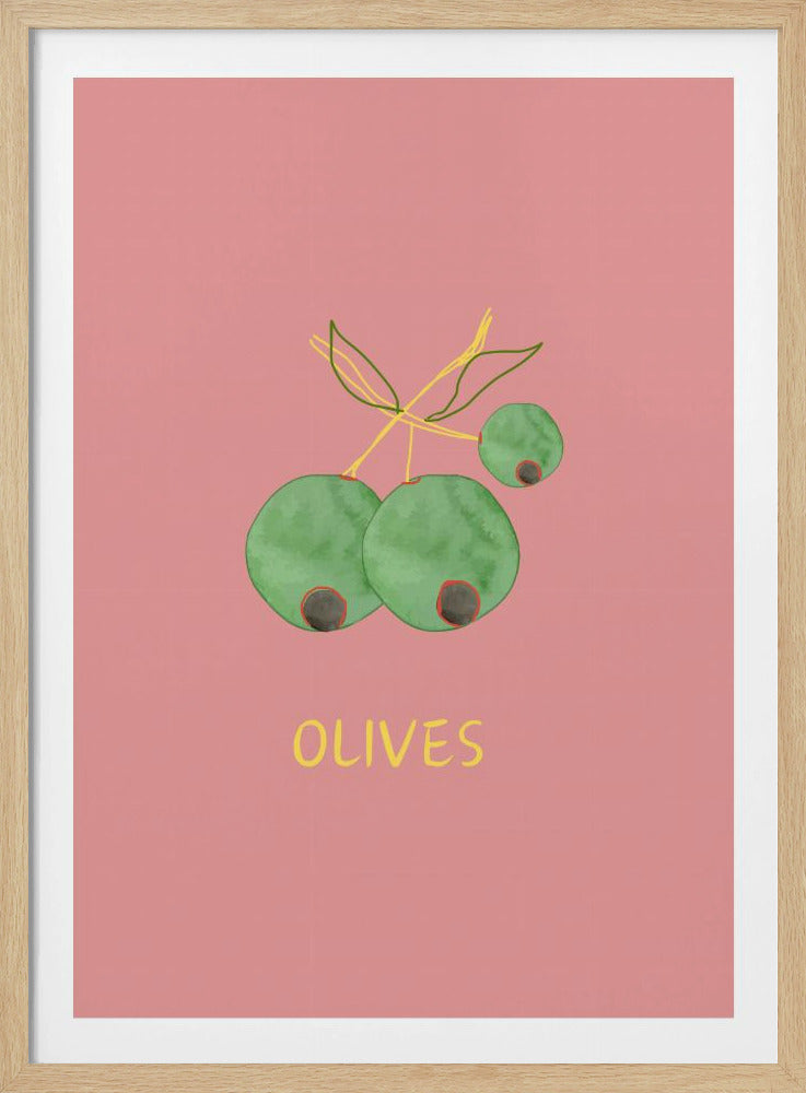 Olives in Pink | Poster