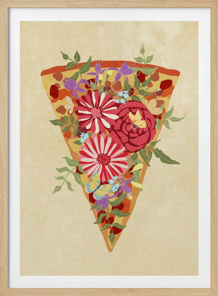 Slice of flower pizza | Poster