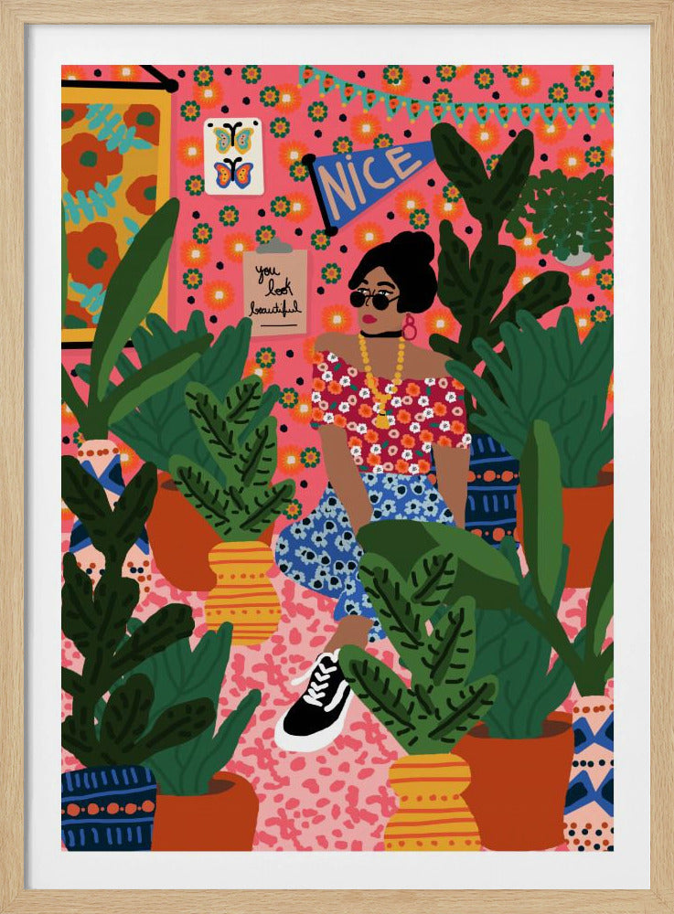 Floral Student Room | Poster