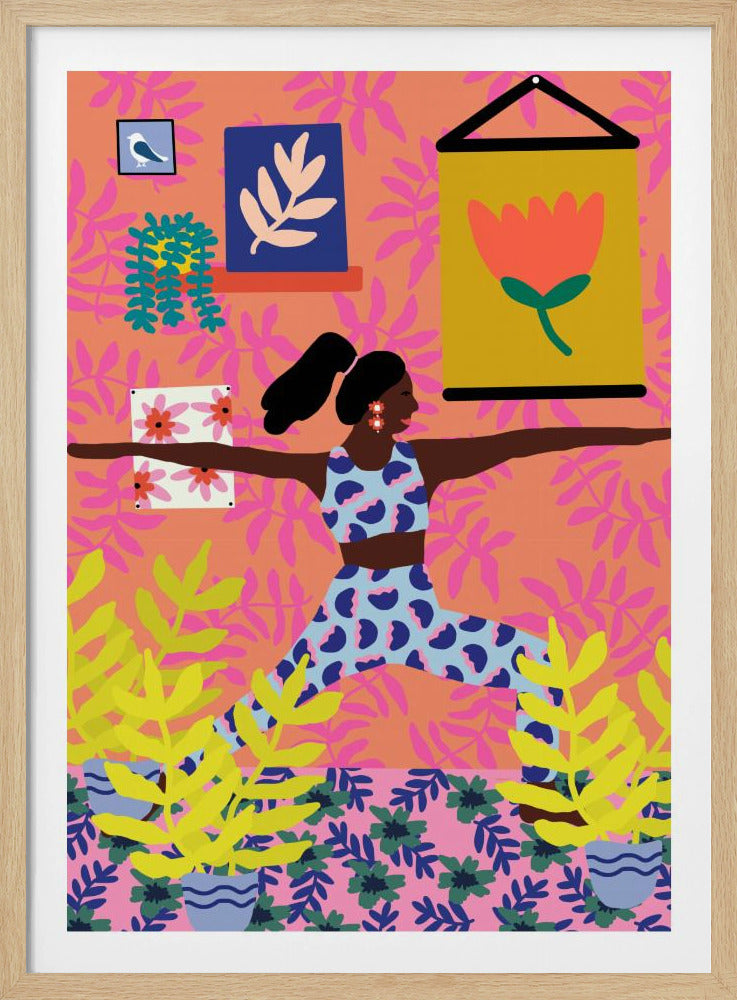 Yoga Warrior Position | Poster