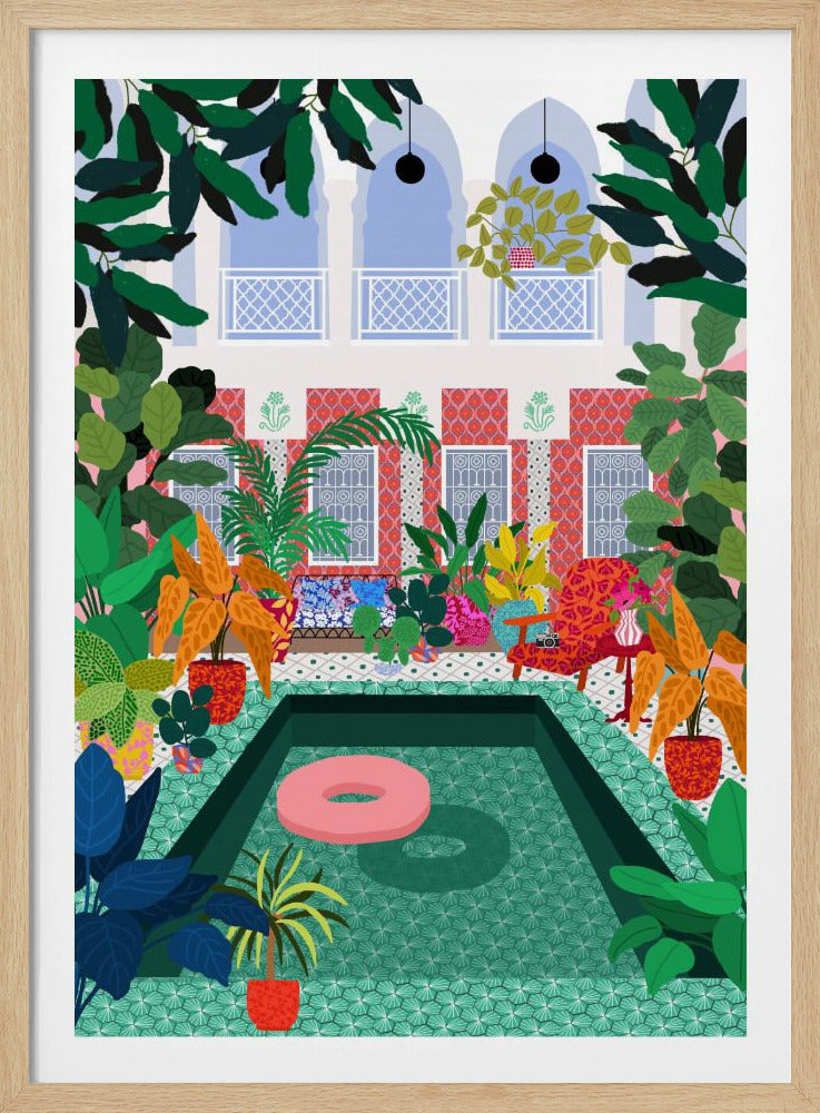 Enjoying the Pool | Poster