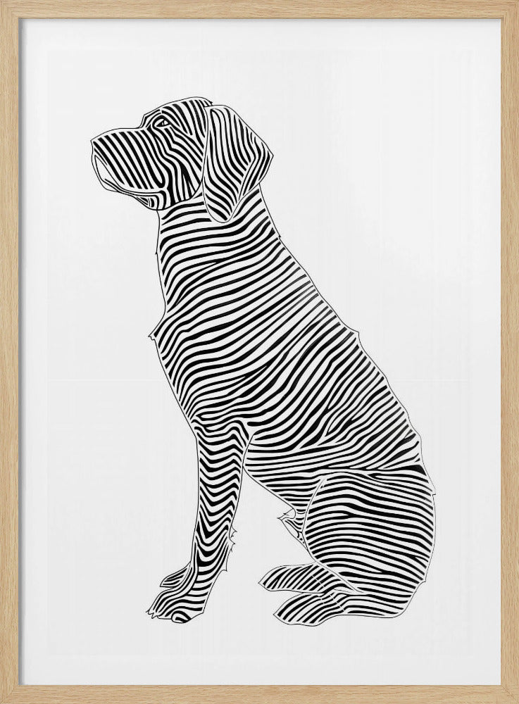 Lines art Dog | Poster