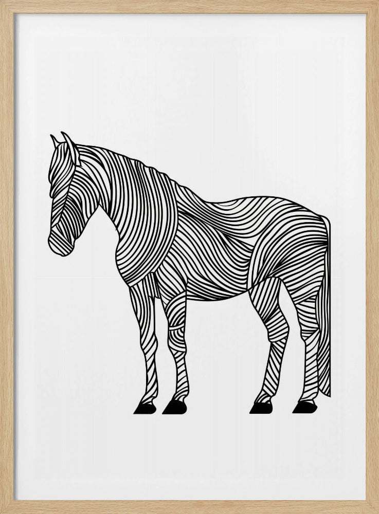 Lines art Horse | Poster