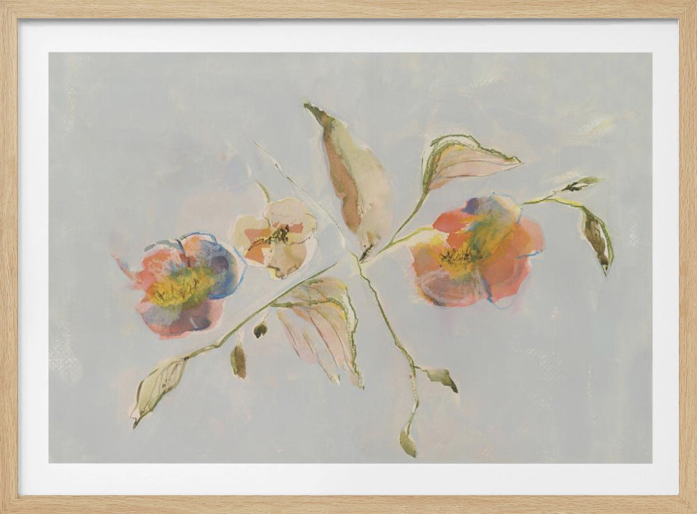 Elegant Antique Flowers 01 | Poster