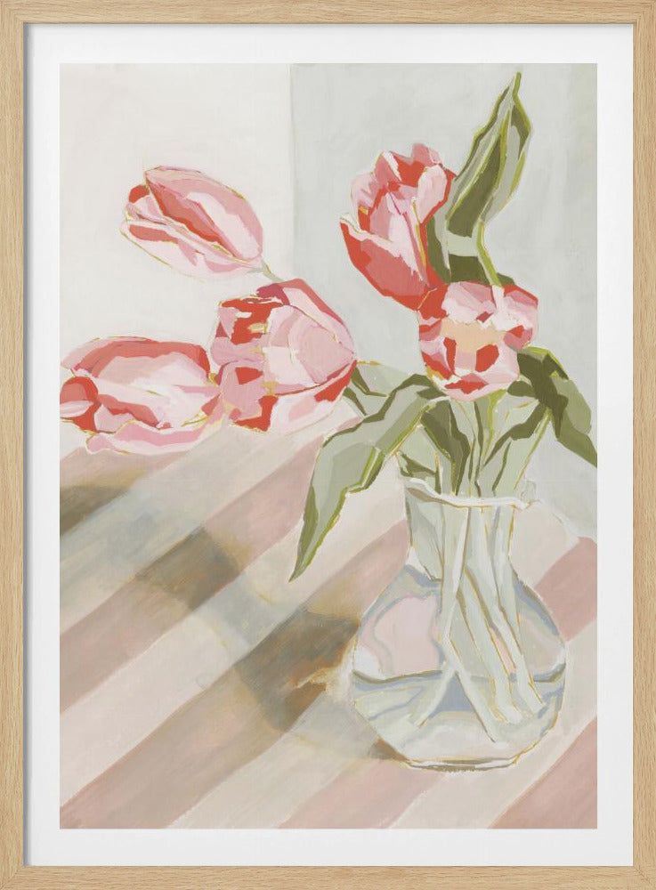 Tulips in a vase | Poster