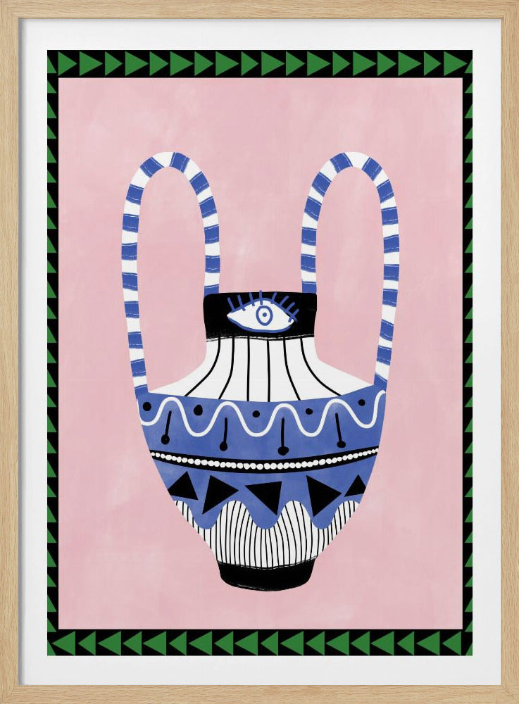 Colorful Geometric Vase | Poster