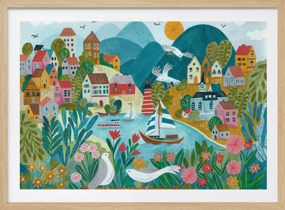 Coastal Village | Poster