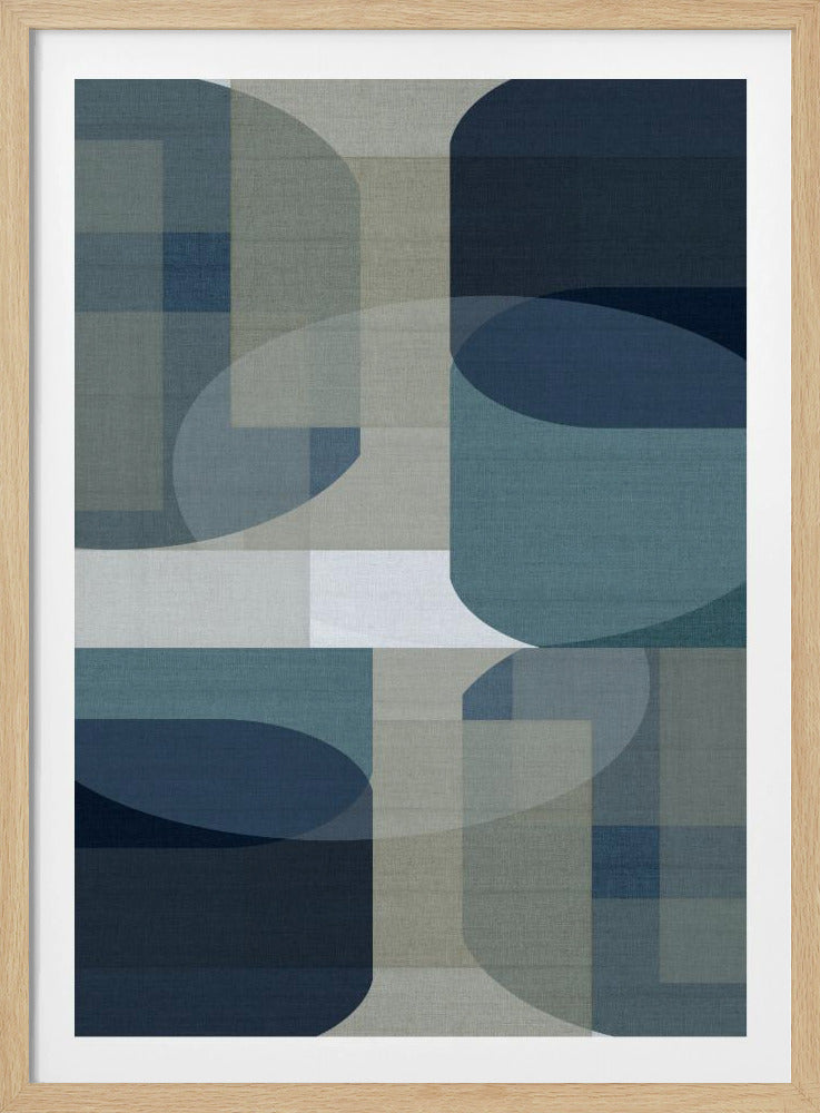 Woven Blue Layers 5 | Poster