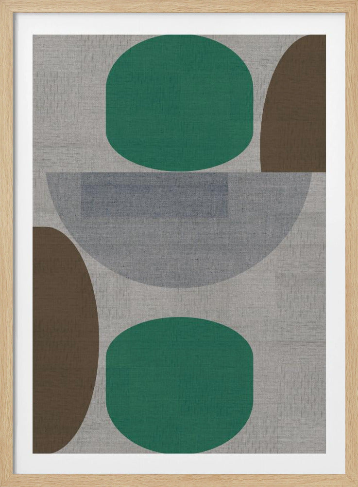 Woven Green Brown Grey 1 | Poster