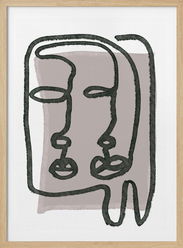 Faces abstract | Poster