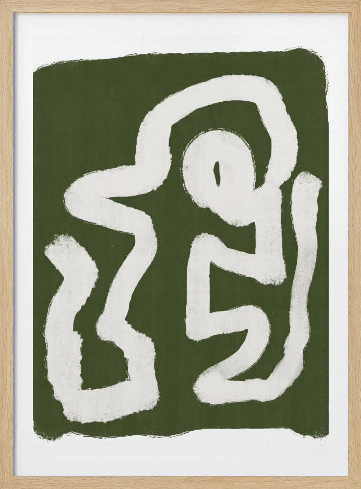 Abstract Green Lines 3 | Poster