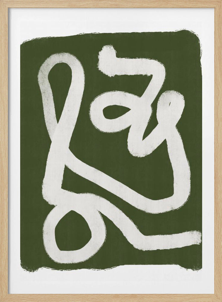 Abstract Green Lines 2 | Poster