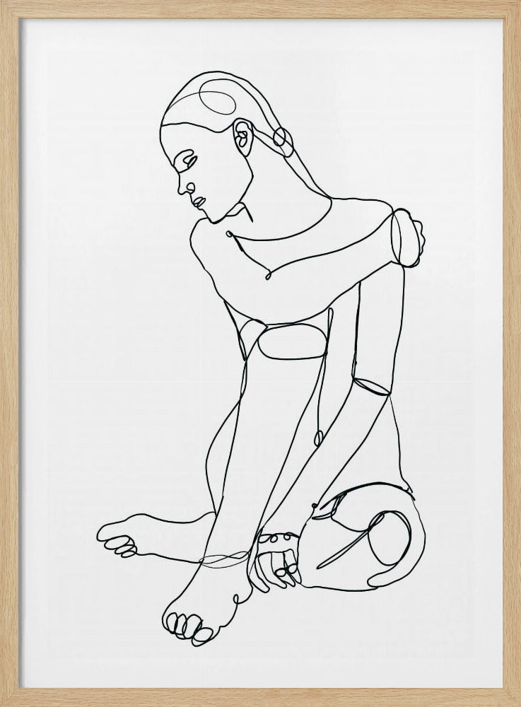Line Drawing of Woman | Poster